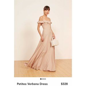 Reformation Pink Champagne Petites Verbena Dress